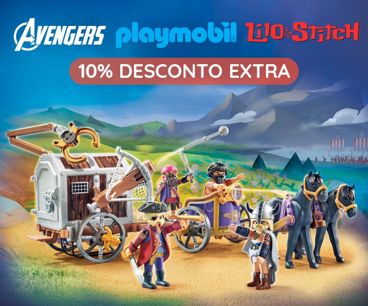 Brinquedos - Expedição Imediata - Playmobil, Lilo&Stitch, Avengers