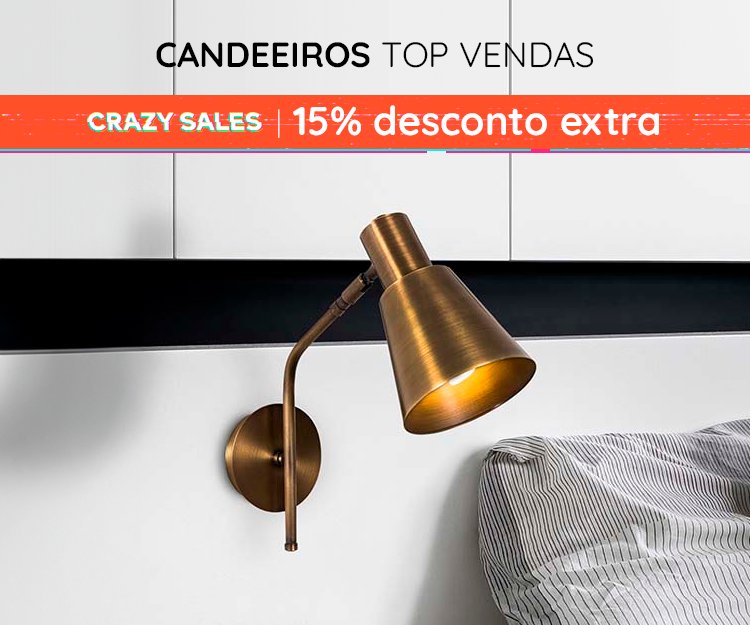 Candeeiros Top Vendas - 15% Desconto Extra