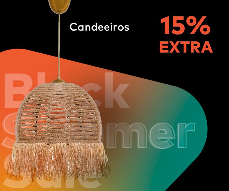 Candeeiros - 15% Desconto Extra