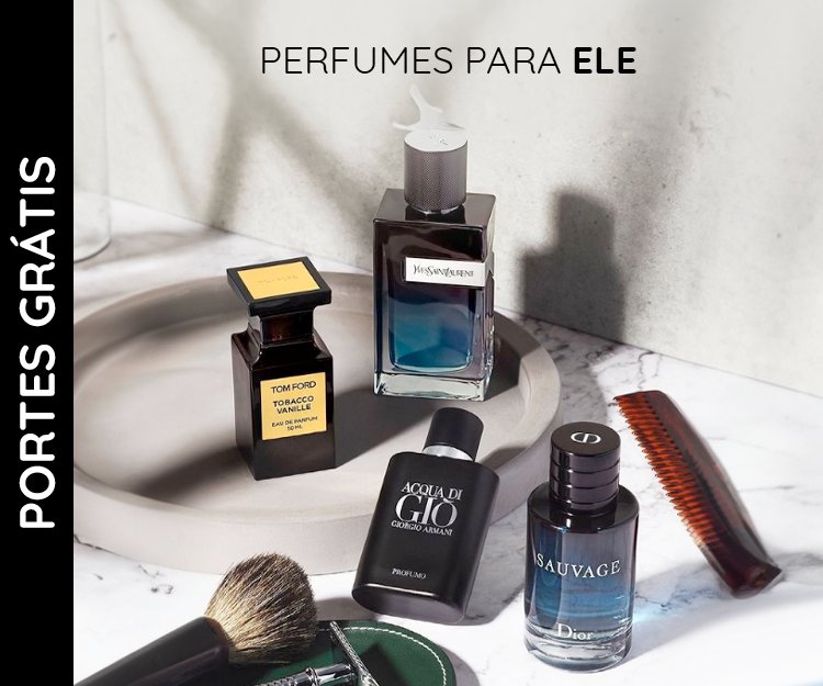 Perfumes para Ele - Paco Rabanne, Rochas, Bulgari