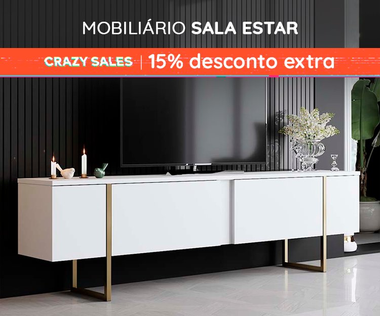 Mobiliário Sala Estar Top Vendas - 15% Desconto Extra