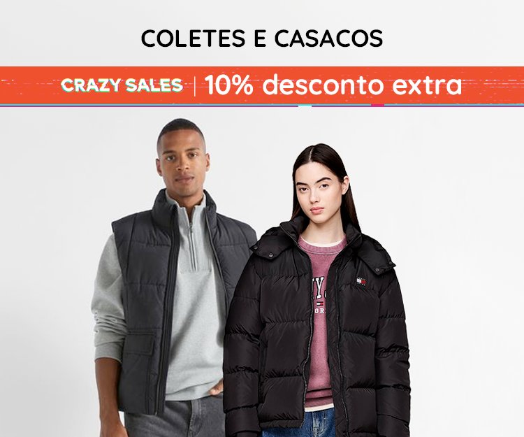 Especial Casacos e Coletes - Crazy Sales