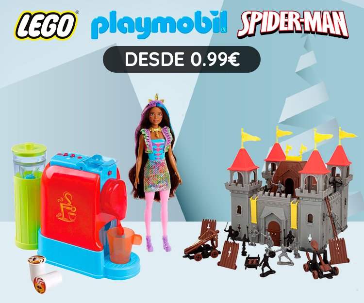 Brinquedos desde 0,99Eur - Lego, Homem Aranha, Minnie, Playmobil - Entregas Rápidas
