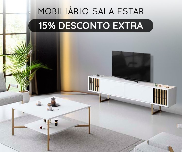 BSS Mobiliário Sala Estar - 15% Desconto Extra