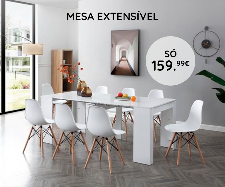 Mesa Jantar Extensível só 179,99€