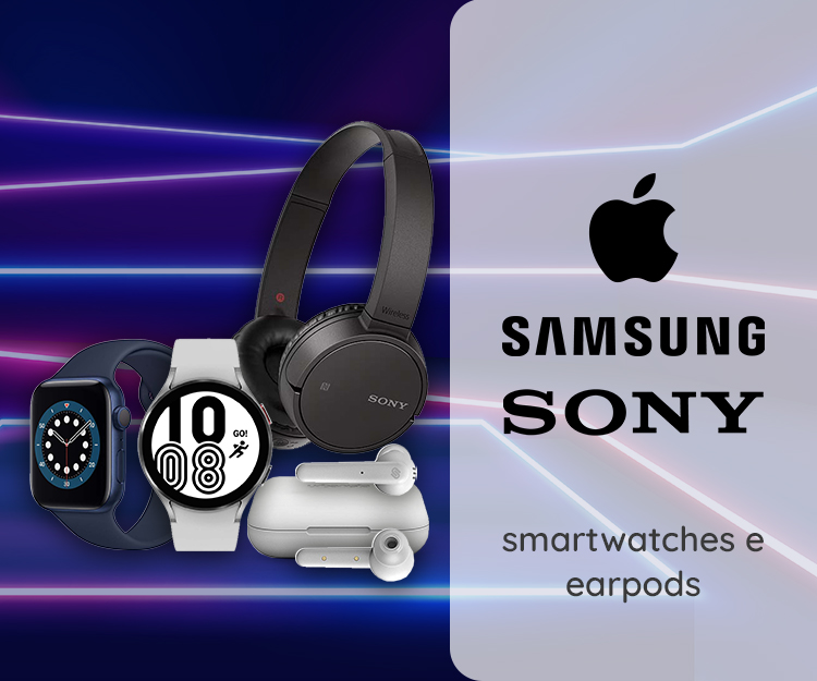 Smartwatches & earpods (Apple, Samsung, Sony)