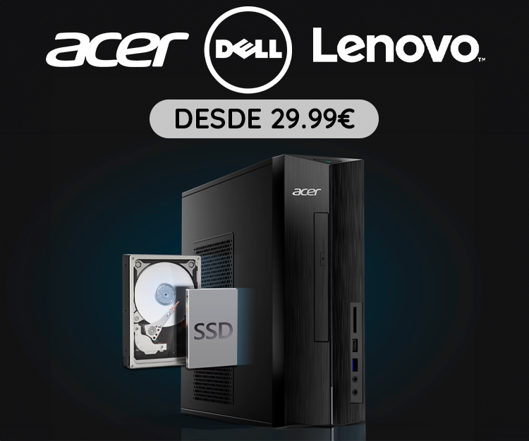 Portáteis & Monitores (Acer, Dell, Lenovo) desde 29,99Eur