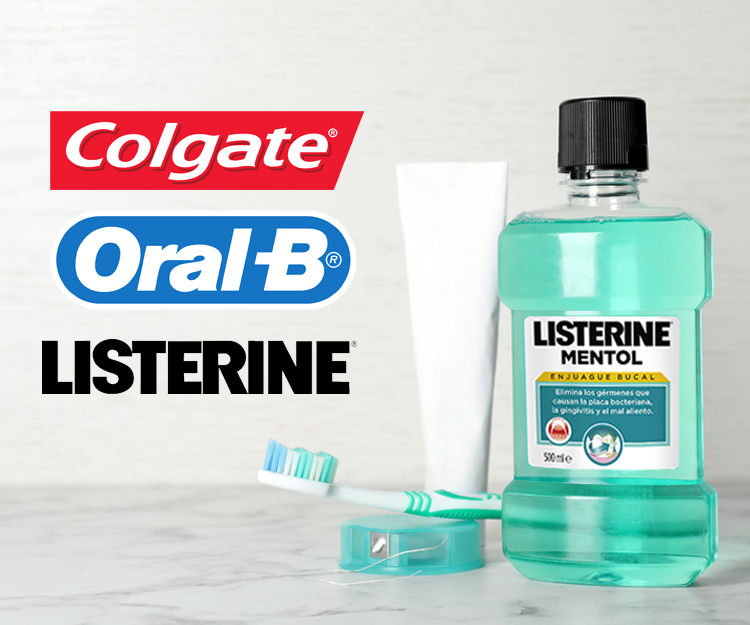 Colgate, OralB e Listerine no ClubeFashion