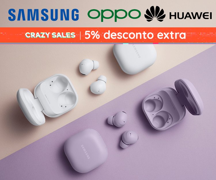 Crazy Sales - Especial Som (Samsung, Huawei, Oppo)