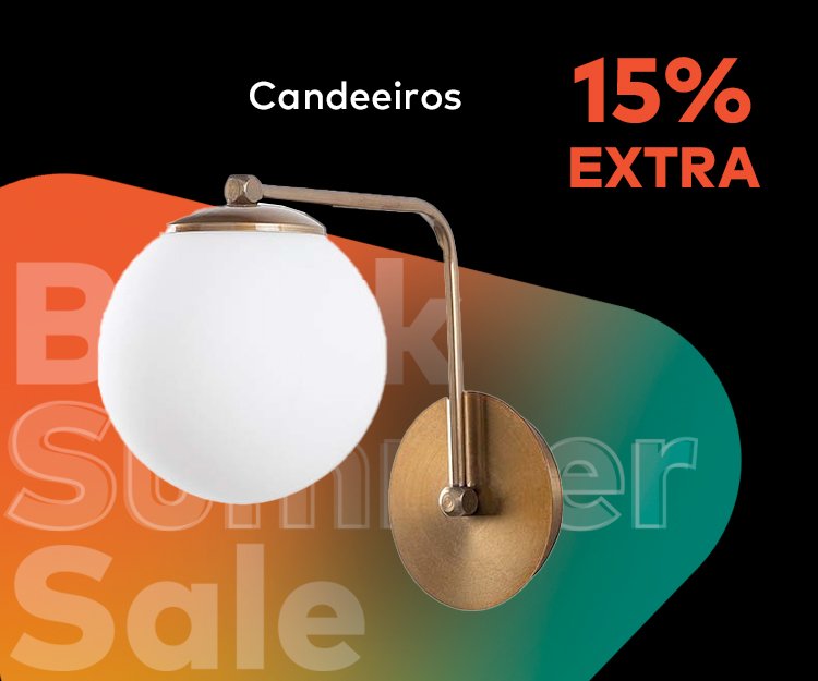 Candeeiros - 15% Desconto Extra
