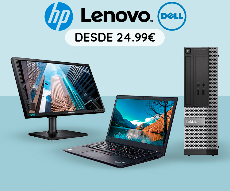 Portáteis, Desktop's e Monitores desde 24,99€ - Lenovo, HP, Dell