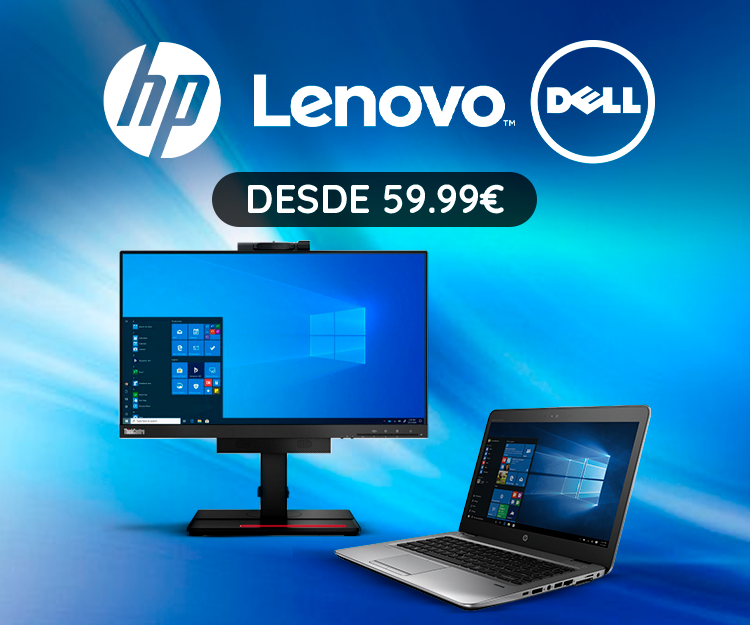 Portáteis, Desktop's e Monitores desde 59,99€ - HP, Lenovo, Dell