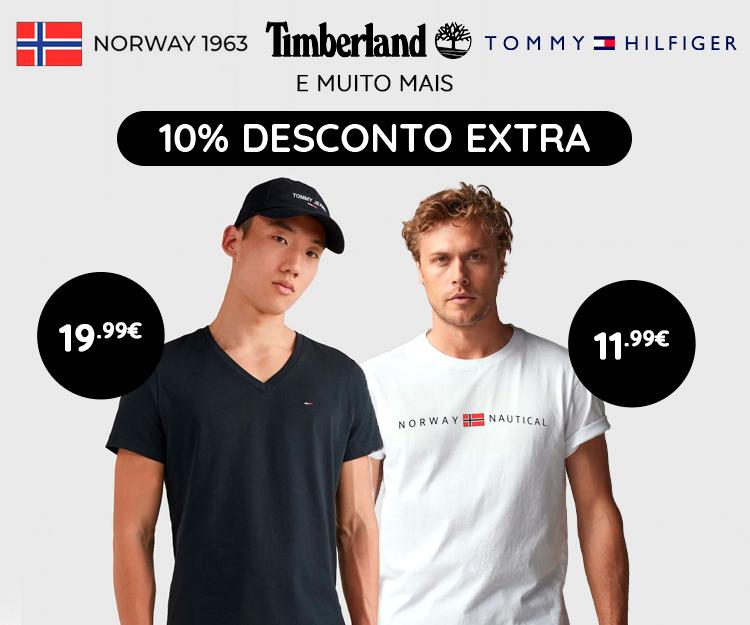 Polos e T-shirts - 10% Extra