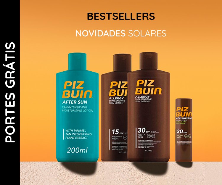 Gama de Solares e Bronzeadores - Expedição Imediata