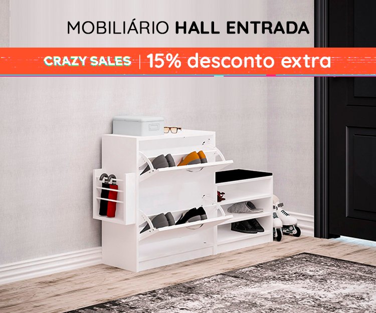 Mobiliário Hall Entrada Top Vendas - 15% Desconto Extra