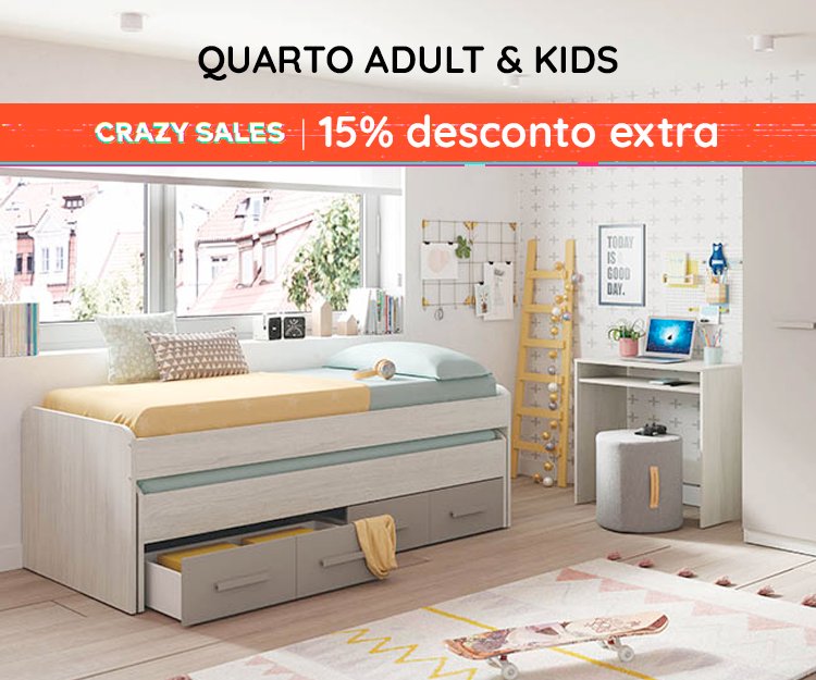 Mobiliário Quarto - Kids & Adults - 15% desconto extra