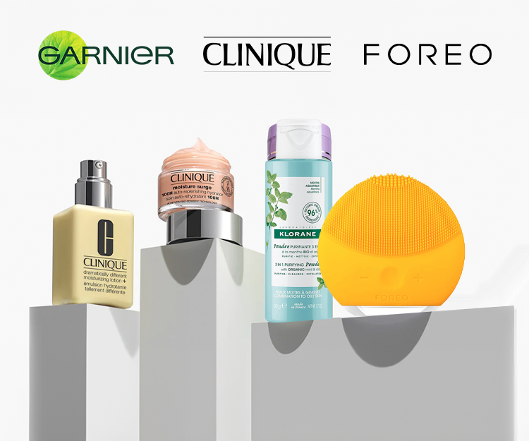 Skincare - Baixa de Preços - Foreo, Clinique, Garnier