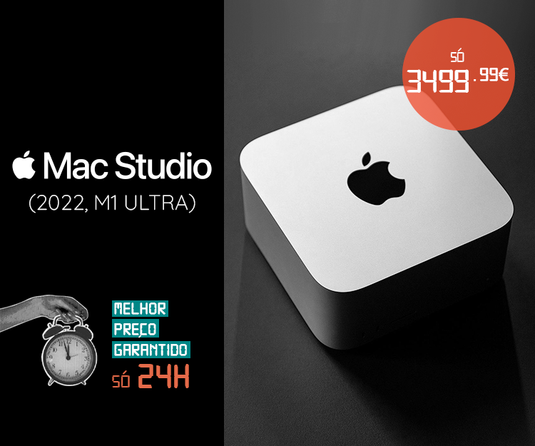 MacBook, iMac, Mac Mini desde 74,99 € - Preço Arrepiante! Mac Studio (2022) 64GB 2 TB Só a 3 499,99 €