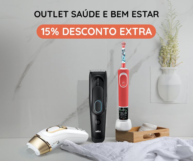 (Crazy Sales 15% desconto) Outlet Saúde e bem-estar