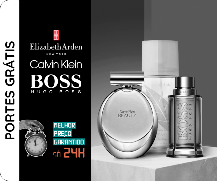 Perfumes Calvin Klein, Hugo Boss e Elizabeth Arden