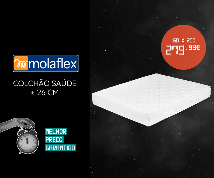 Colchão Molaflex 160x200 cm só 279,99€