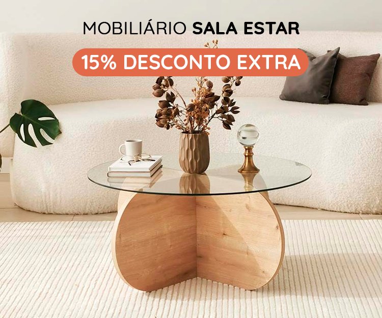 Mobiliário Sala Estar Top Vendas - 15% Desconto Extra