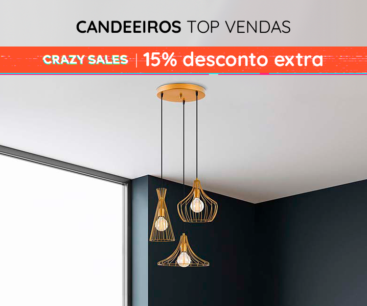 Candeeiros Top Vendas - 15% Desconto Extra