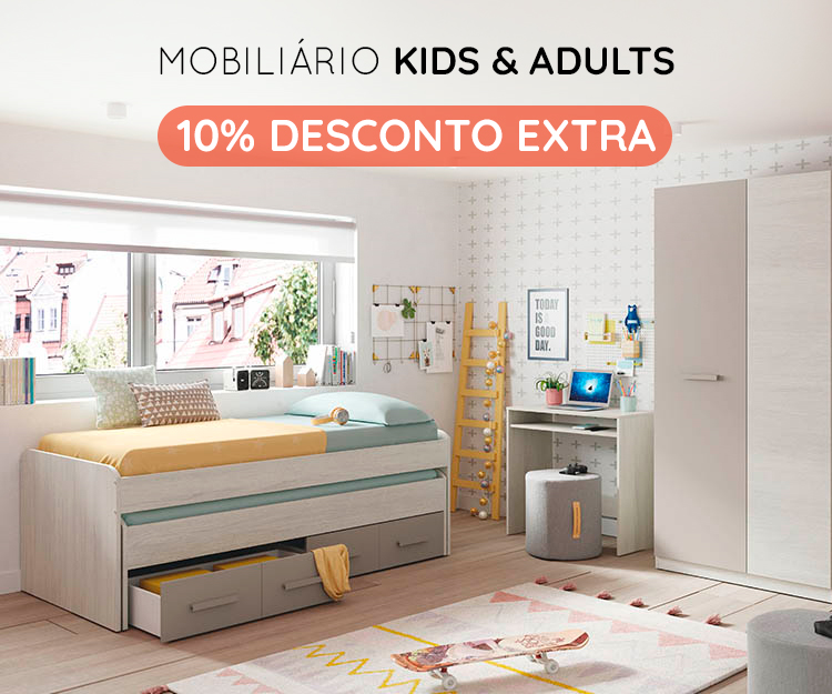 Mobiliário Quarto - Kids & Adults - 10% desconto extra