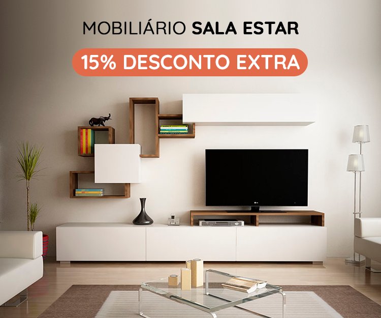 Mobiliário Sala Estar Top Vendas - 15% Desconto Extra