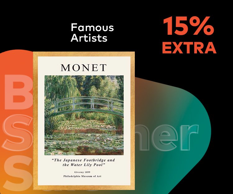 Famous Artists - 15% Desconto Extra