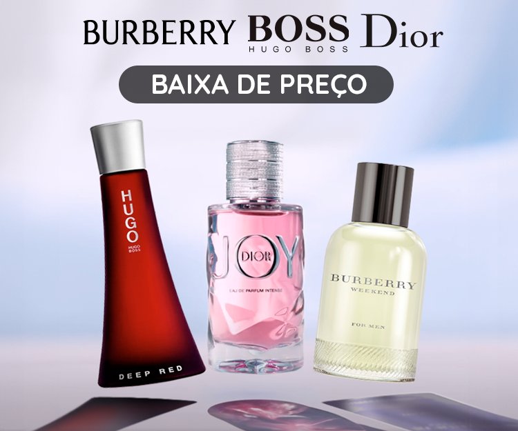 Perfumes Baixa de Preços - Burberry, Dior, Hugo Boss