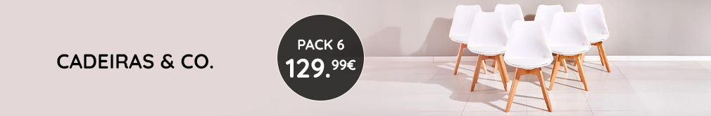 Pack 6 Cadeiras Lulea 129.99Eur