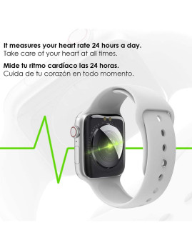 imagem grande de Smartwatch T500 Plus Multidesportivo c/ Monitor Cardíaco Rosa3
