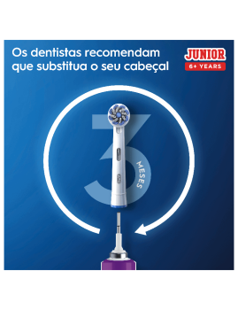 imagem de Escova Dentes Elétrica Oral-B Júnior Púrpura +6 Anos2