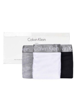 imagem grande de Pack 3 Cuecas Calvin Klein Senhora Preto/Branco/Cinza4