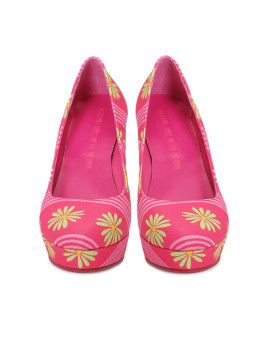 imagem de Sapatos com Plataforma Fuchsia-Flor-Pistacho5