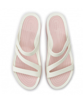 imagem grande de Crocs Swiftwater Sandal W Branco E Rose Dust3