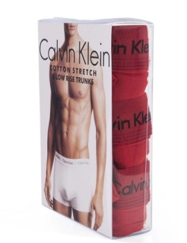 imagem grande de Pack 3 Boxers Calvin Klein Homem Vermelho2