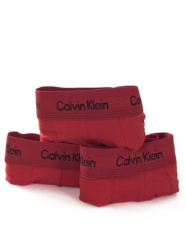 imagem grande de Pack 3 Boxers Calvin Klein Homem Vermelho3