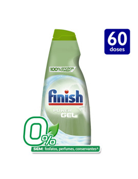 imagem de Finish Detergente Máquina Loiça Gel 0% 60 Doses1