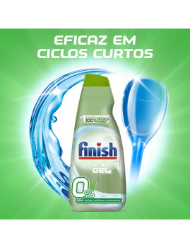imagem grande de Finish Detergente Máquina Loiça Gel 0% 60 Doses4