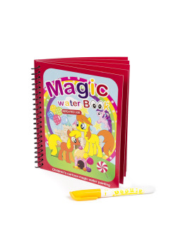 imagem de Livro para colorir Pôneis. Tinta mágica para crianças, reutilizável. 1
