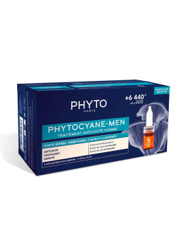 imagem grande de Tratamento Anti-Queda Para Homens Phytocyane-Men 12 X 3,5 Ml1