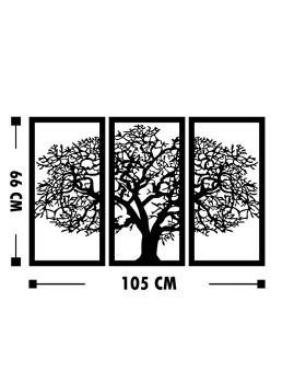imagem grande de Decoração Parede Madeira Àrvore Preta3