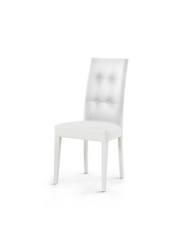 imagem de Cadeira Acolchoada Branco1