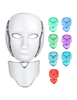imagem grande de Máscara Facial Led Luminoterapia 7 Cores Branco1