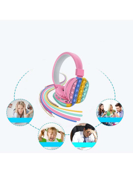 imagem de Auscultadores AH806 Bubble Pop It Rosa18