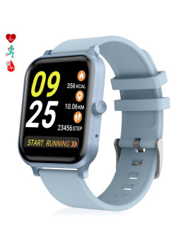imagem grande de Smartwatch H10 com Monitor Cardíaco Tensão e de O2 no Sangue Azul Petróleo 1