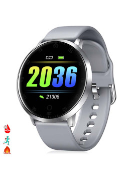 imagem grande de Smartwatch K12 com Monitor de Tensão Cardíaco cinza1