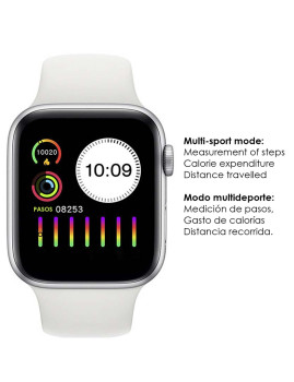 imagem de Smartwatch U78T com Chamadas Bluetooth Temperatura Corporal e Monitor Cardíaco Branco8